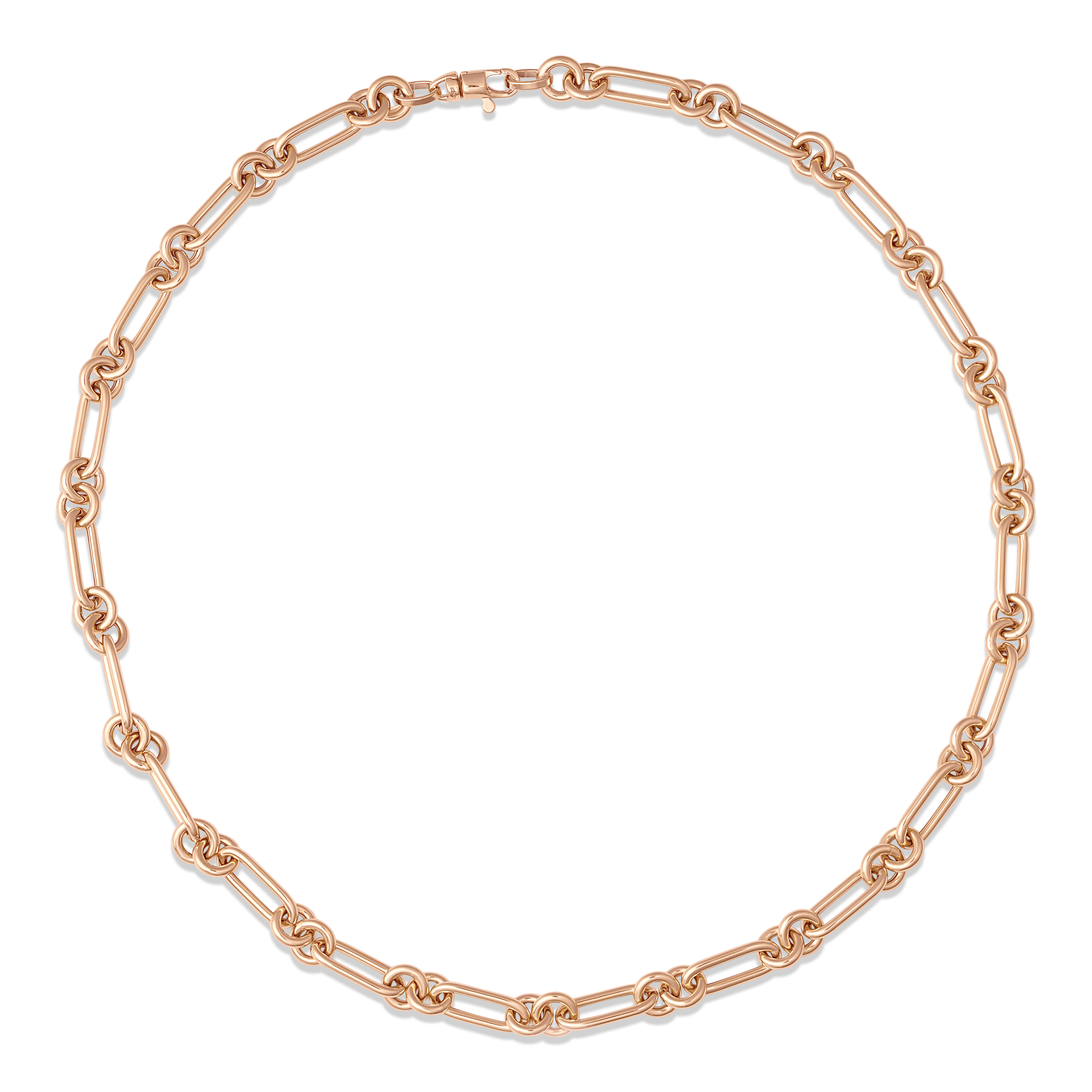 SW Gold Round Paperclip Necklace