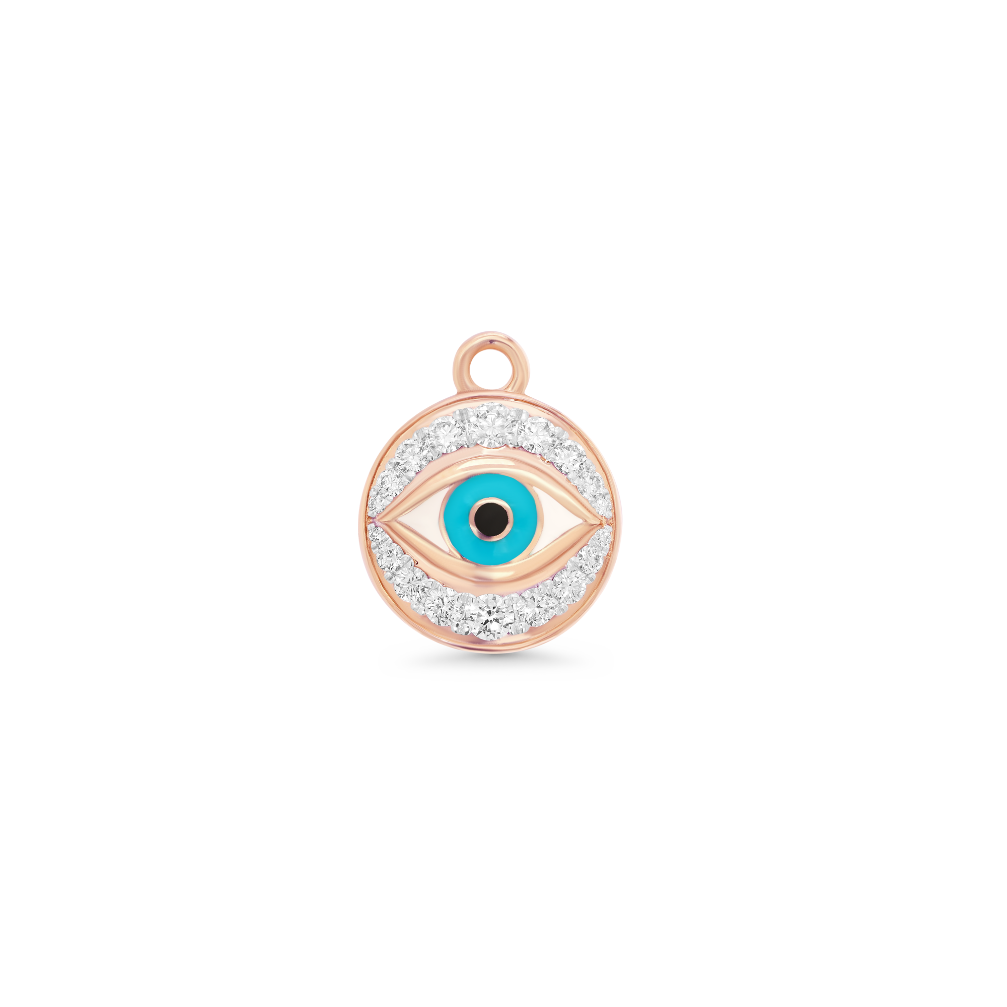 SW Gold & Diamond Evil Eye Charm
