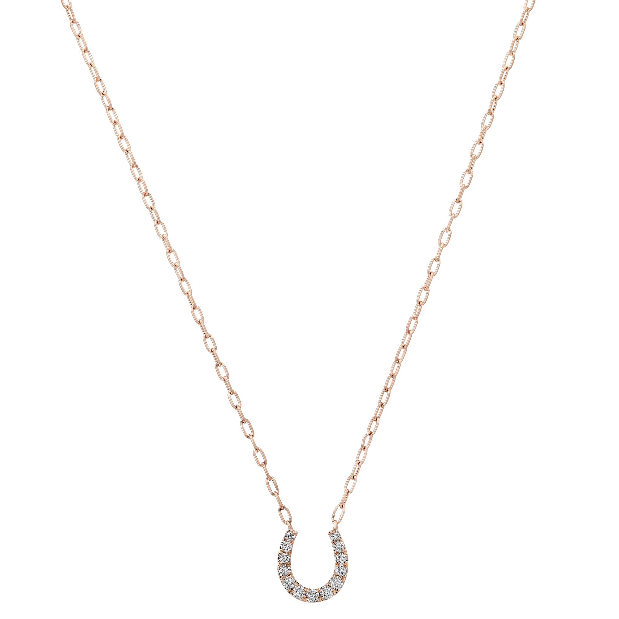 SW Gold & Diamond Horseshoe Necklace