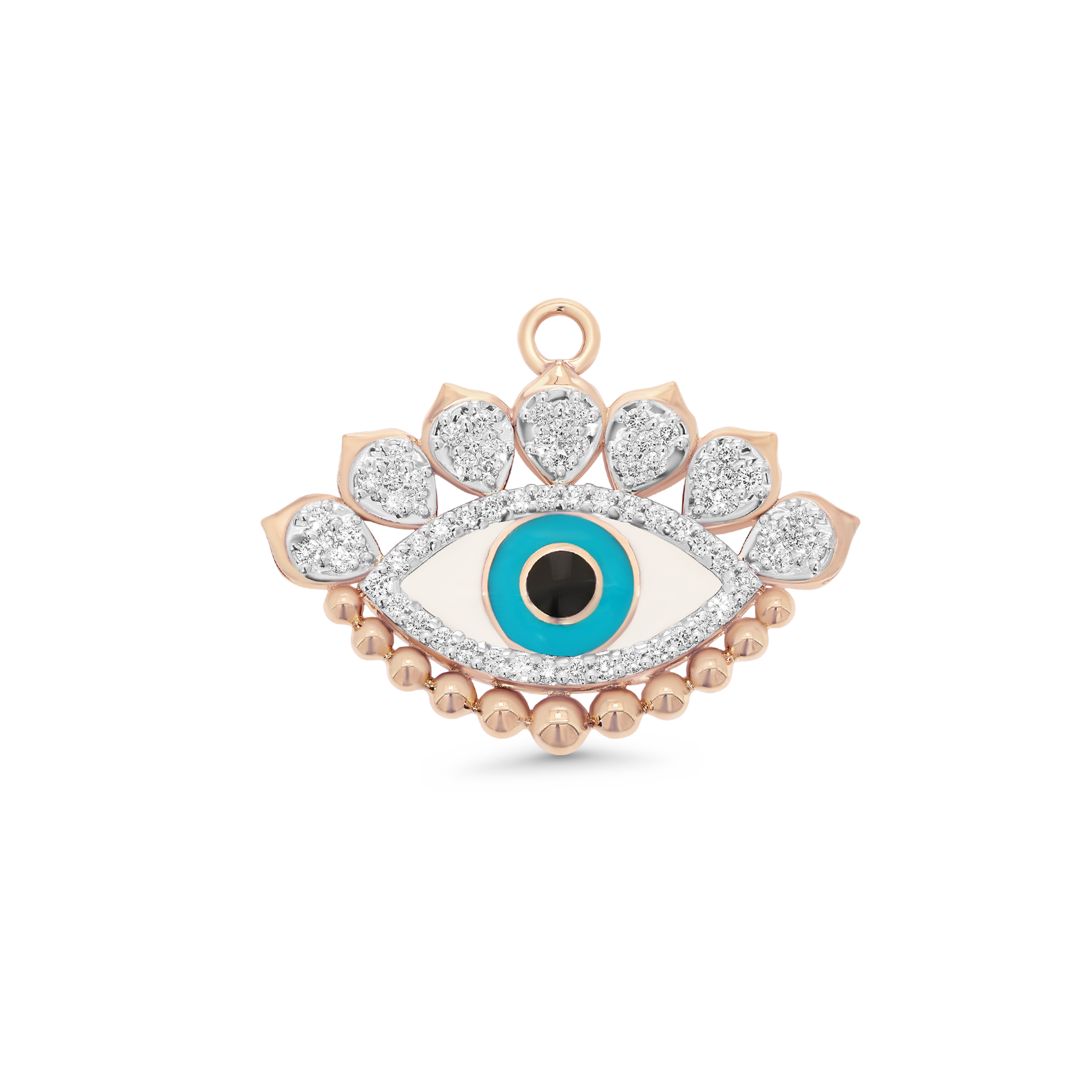 SW Gold & Diamond Large Evil Eye Charm