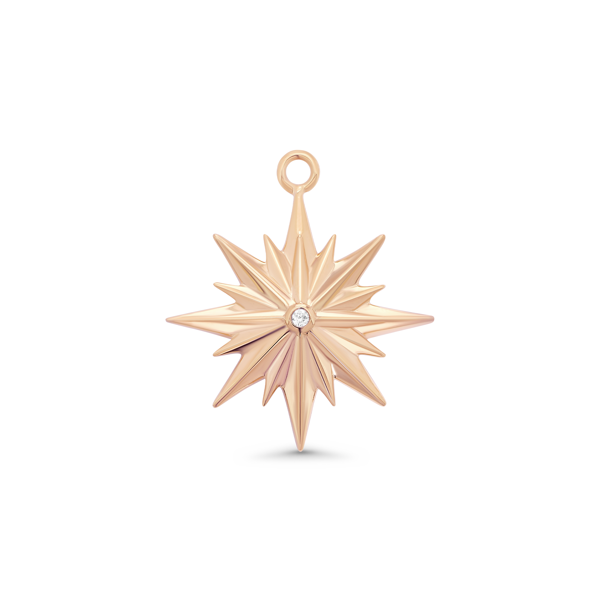 SW Gold & Diamond Sunburst Charm