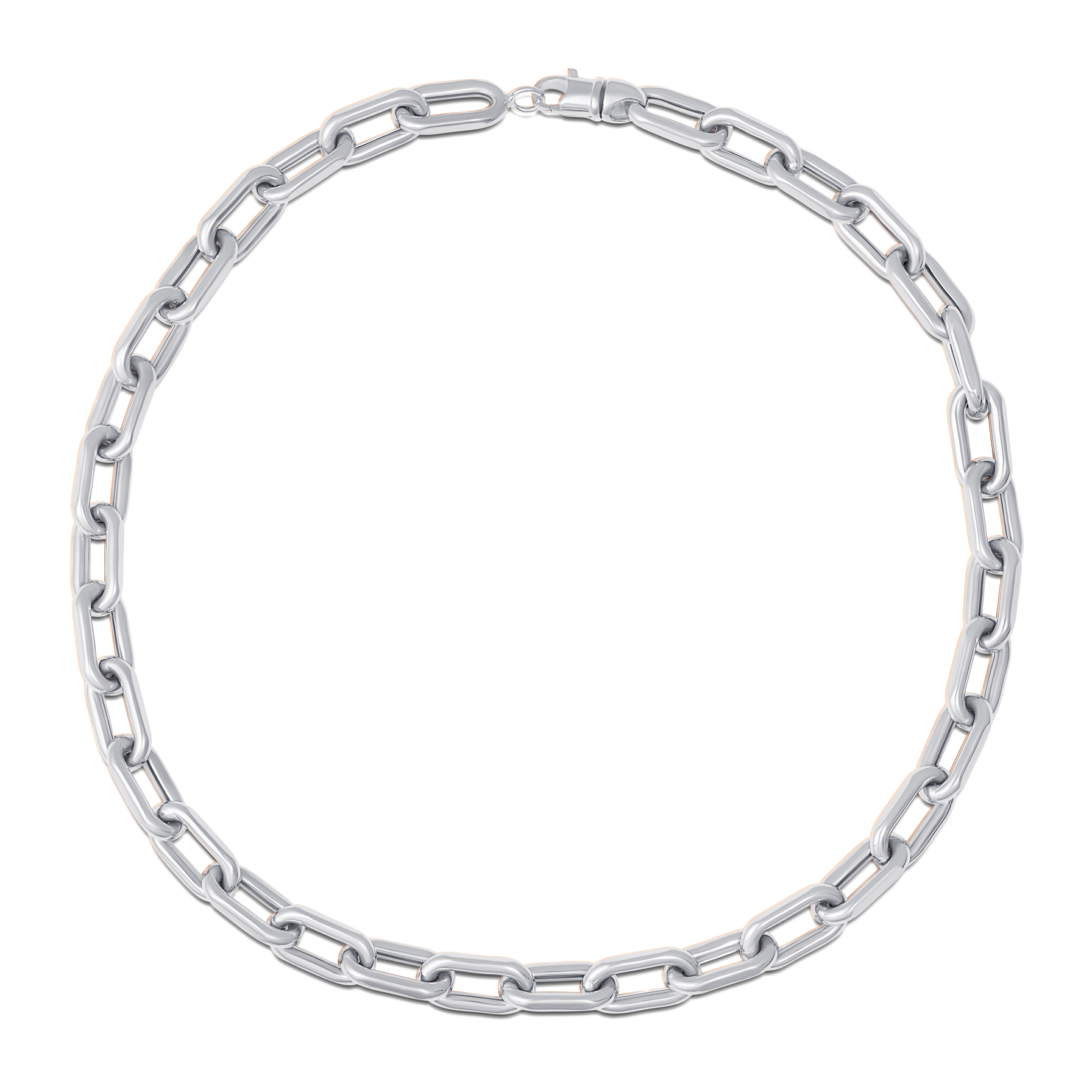 SW Gold Large Rectangle Necklace