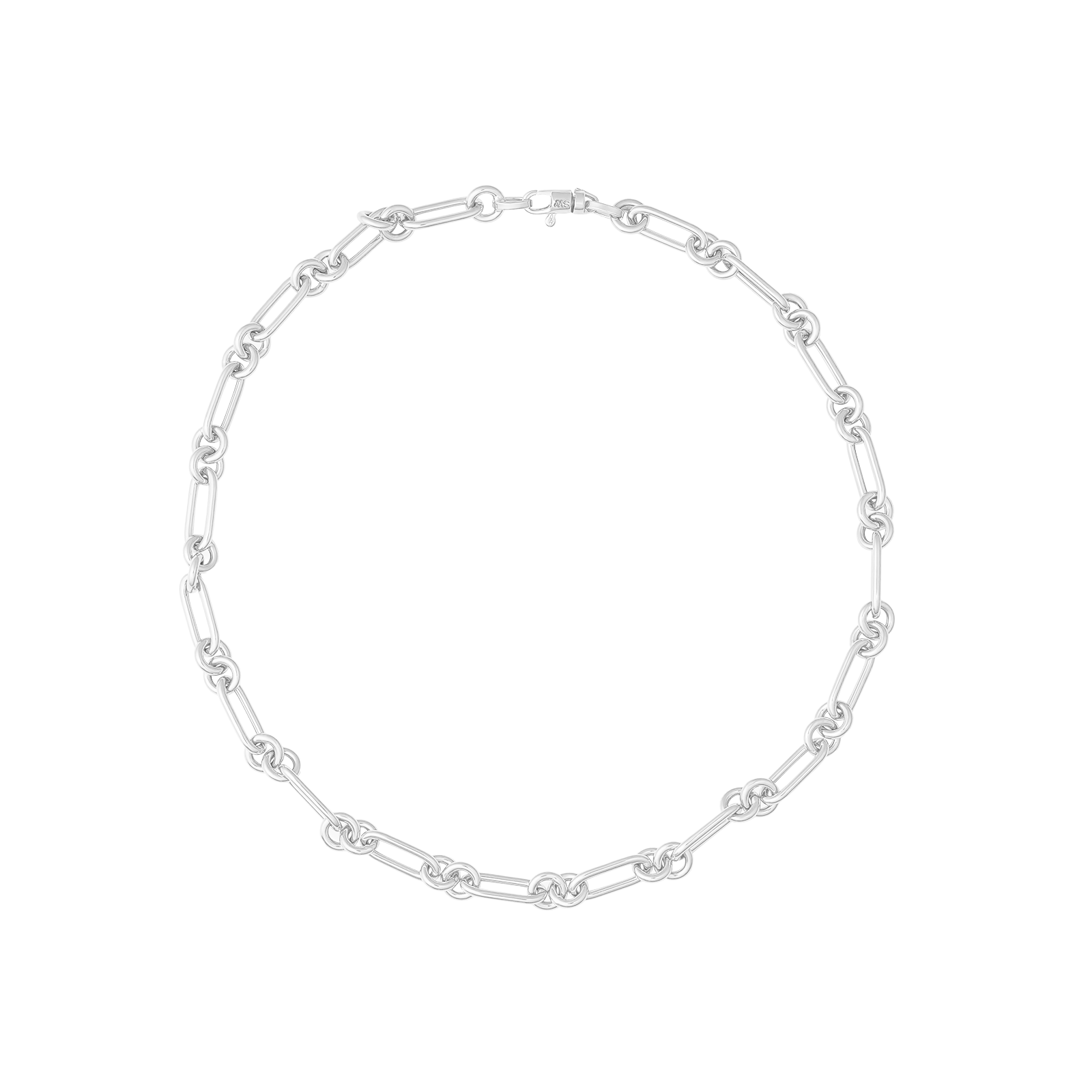 SW Gold Round Paperclip Necklace