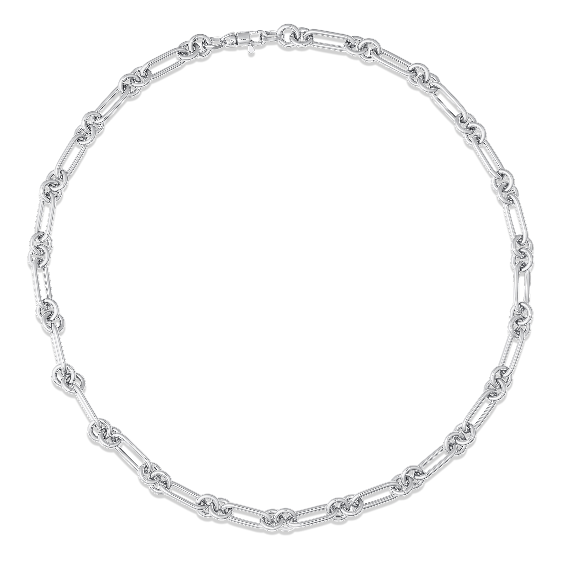 SW Gold Round Paperclip Necklace