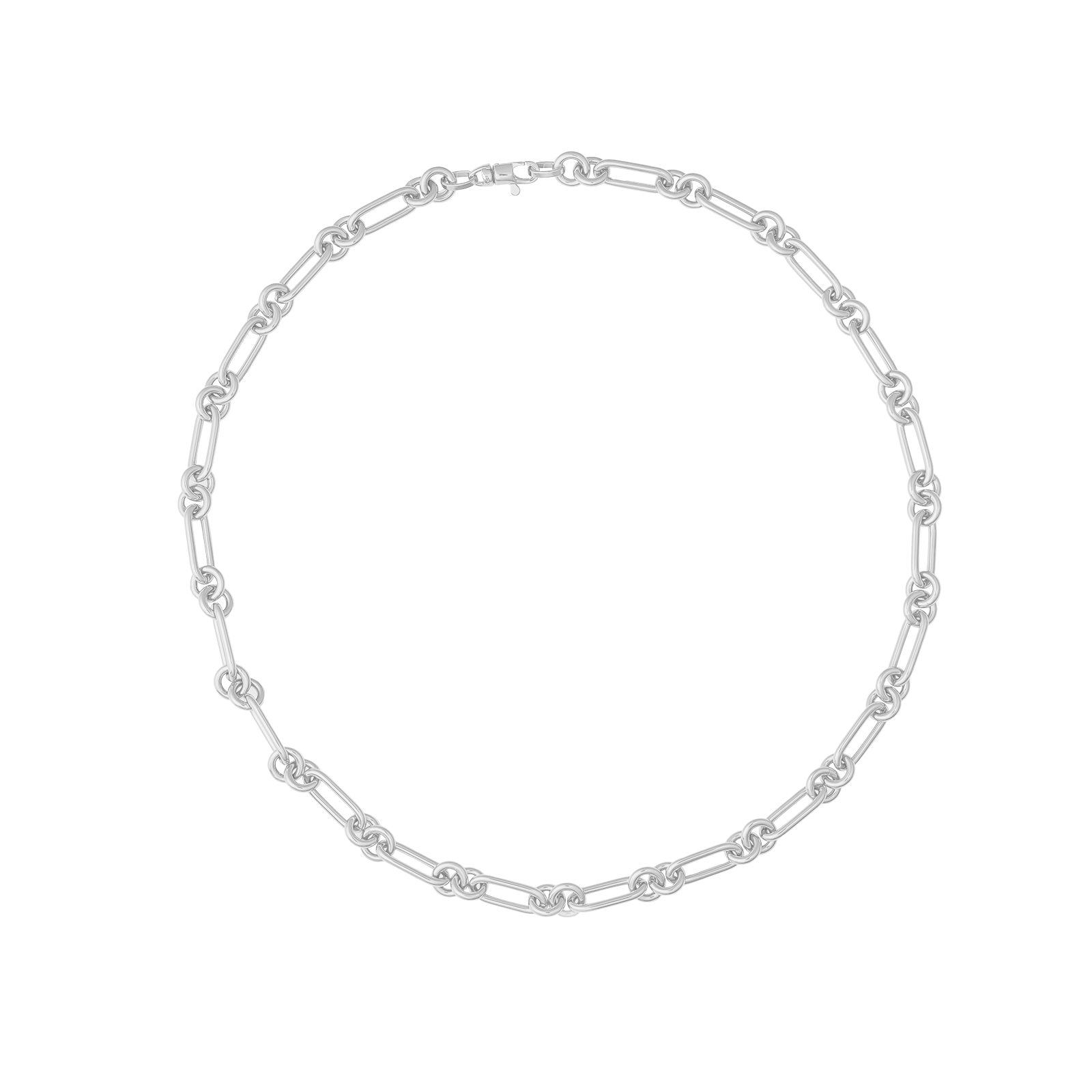 SW Gold Round Paperclip Necklace