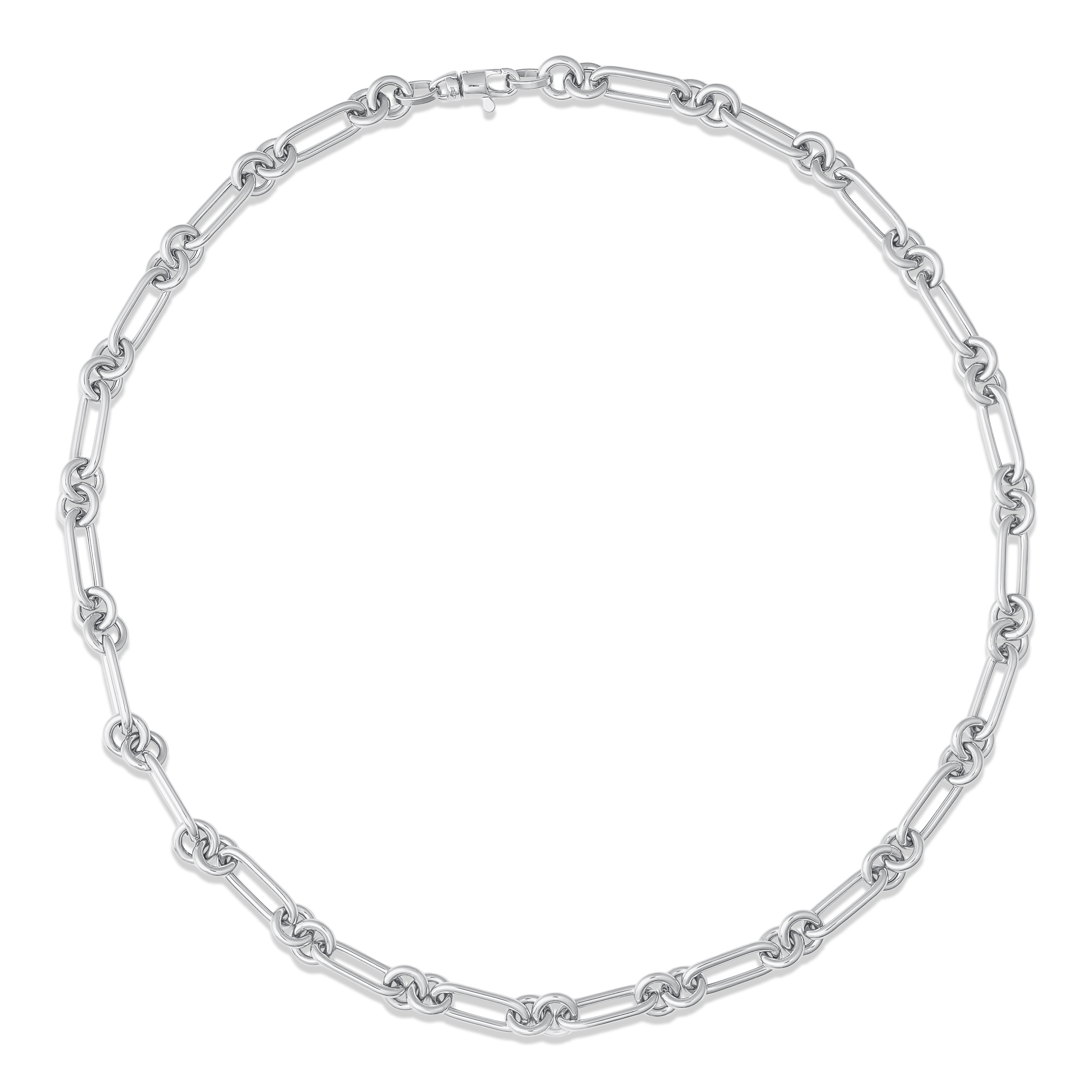 SW Gold Round Paperclip Necklace