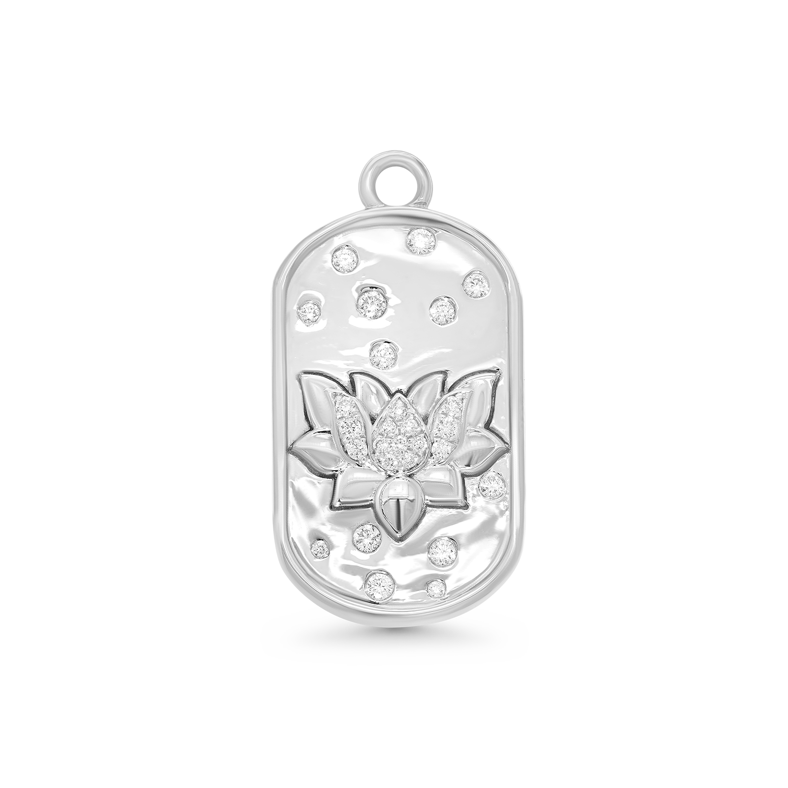 SW Gold & Diamond Buddha and Lotus Charm
