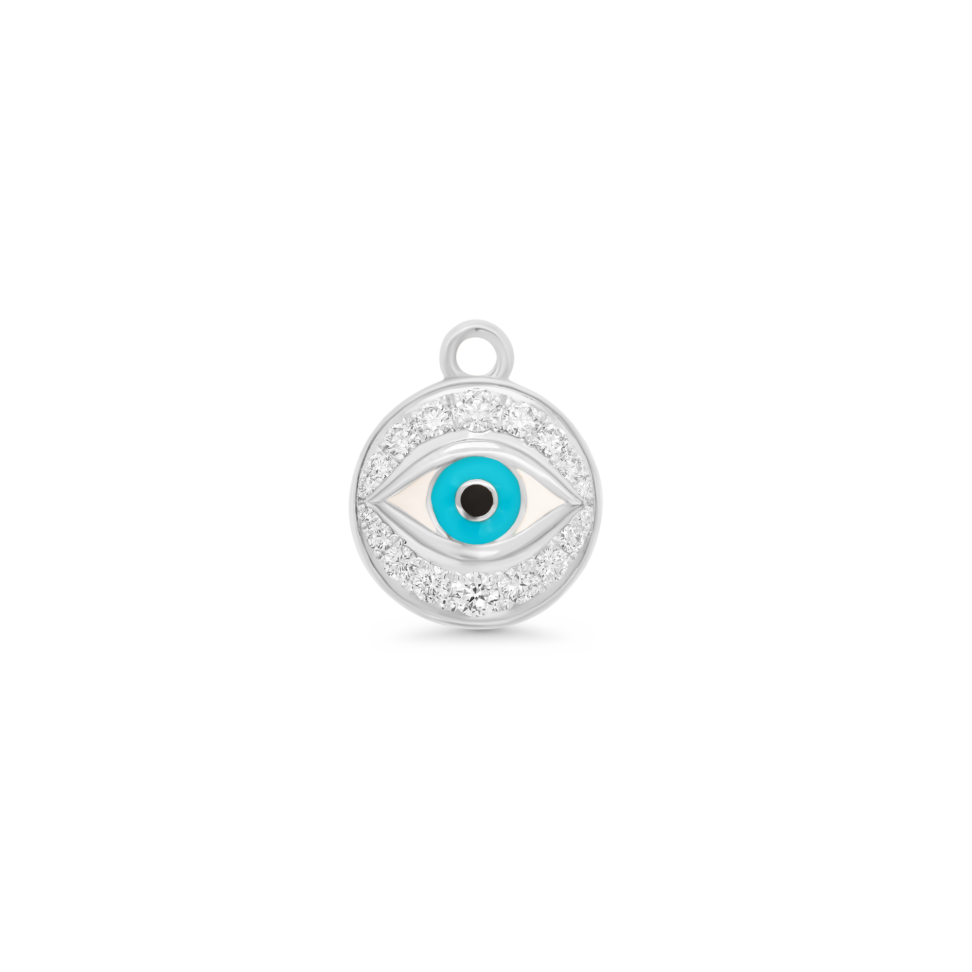 SW Gold & Diamond Evil Eye Charm