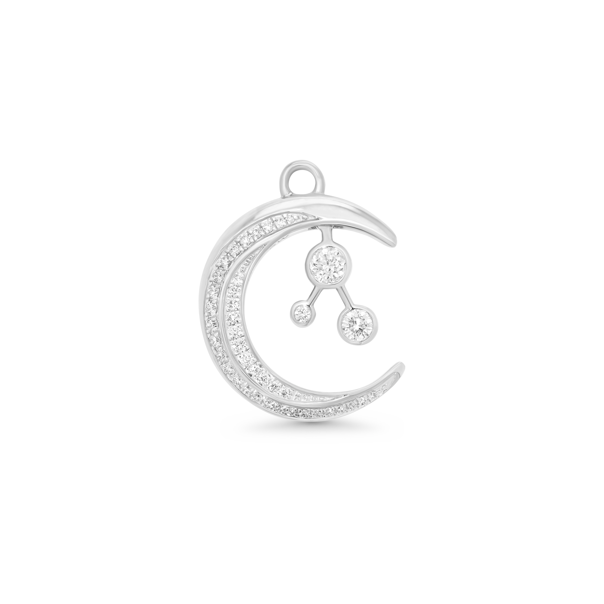 SW Gold & Diamond Moon Charm