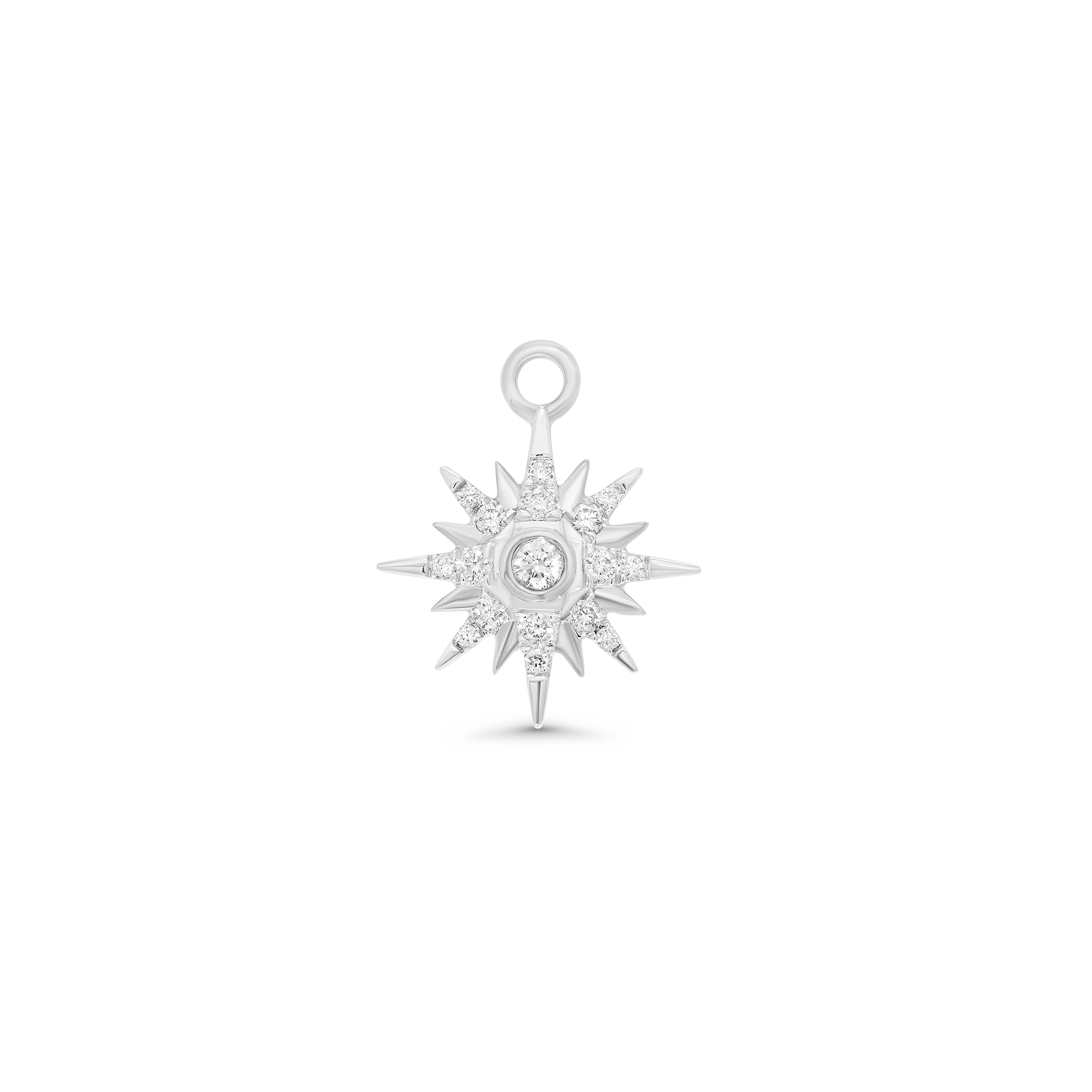 SW Gold & Diamond Partial Sunburst Charm