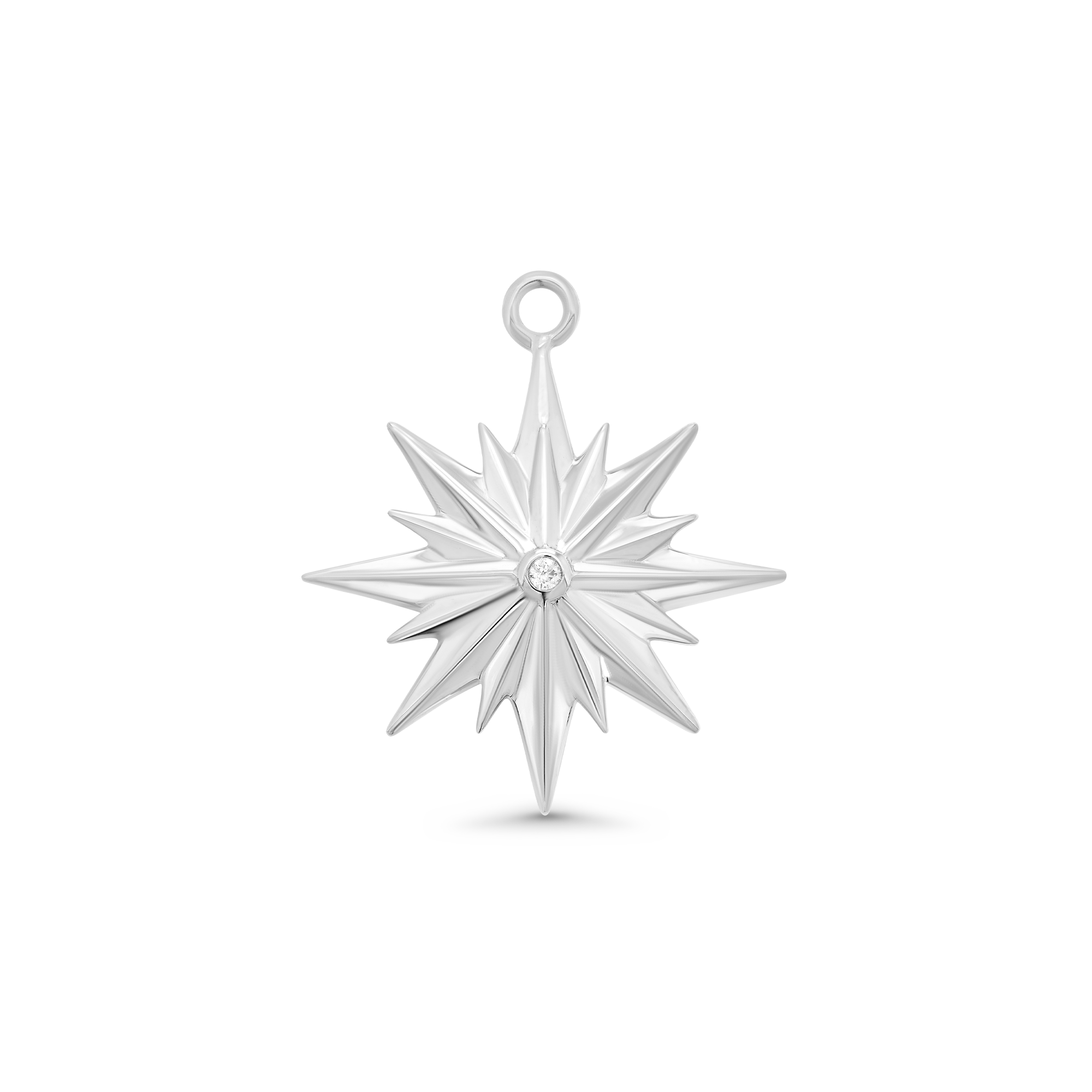 SW Gold & Diamond Sunburst Charm