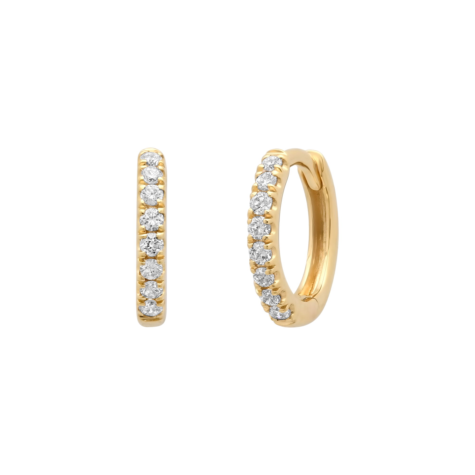 SW Gold & Eternity Diamond Huggies