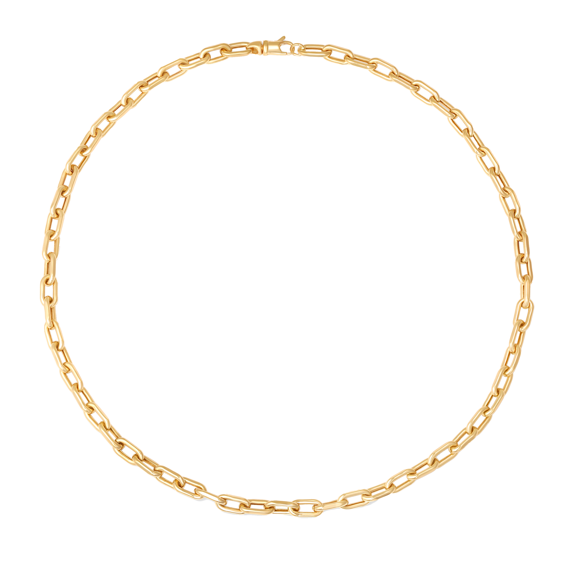 SW Gold Medium Rectangle Necklace