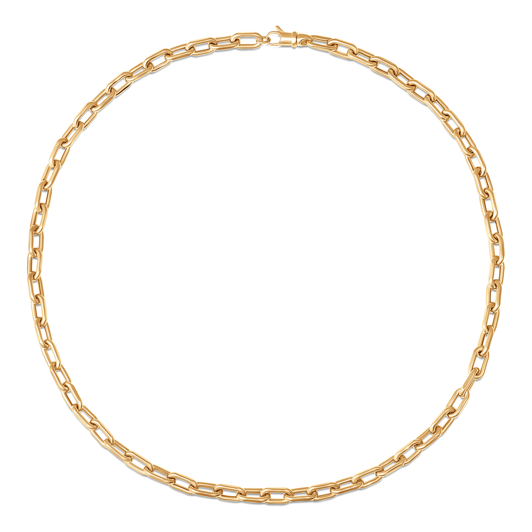 SW Gold Medium Rectangle Necklace