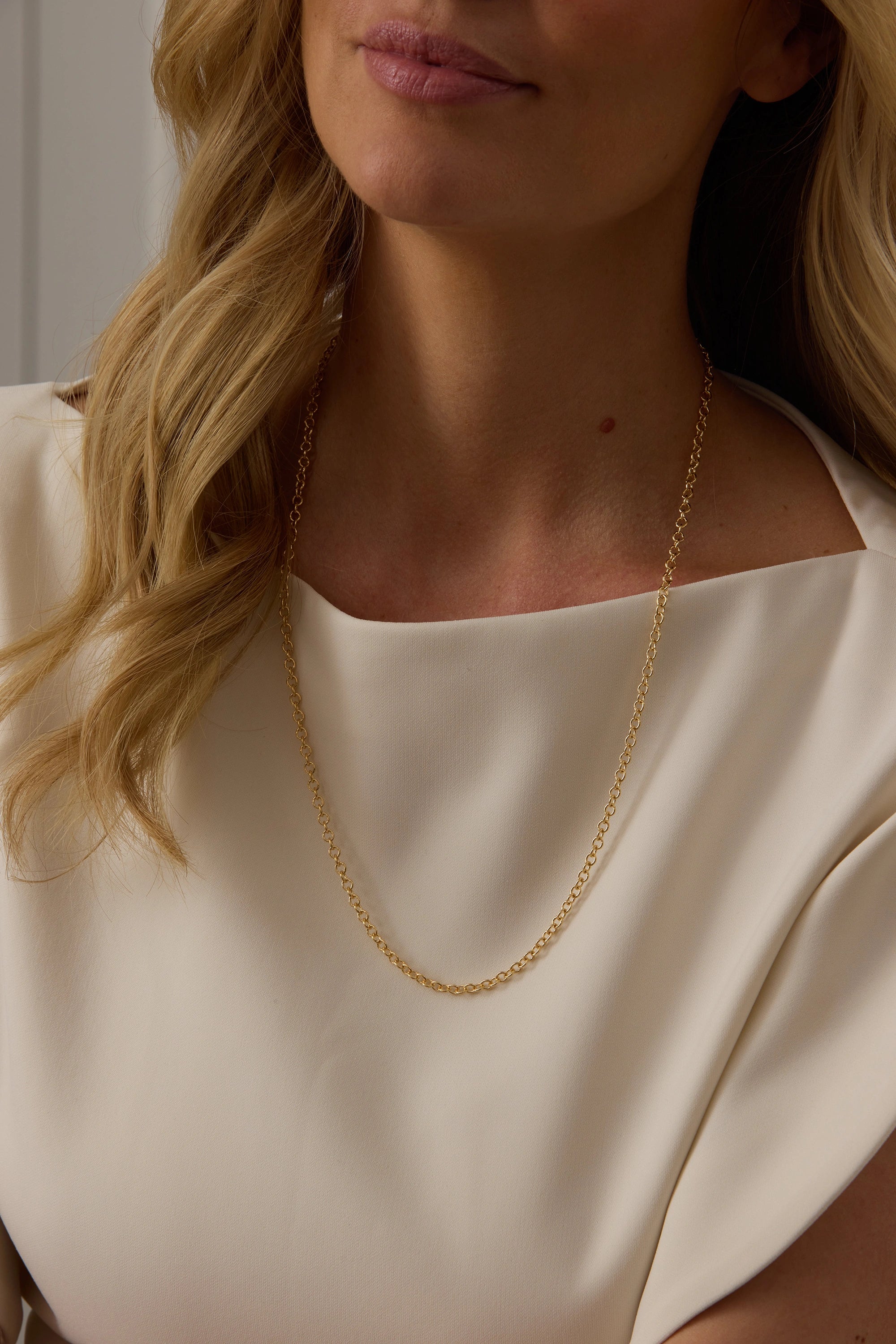SW Gold Rollo Chain Necklace