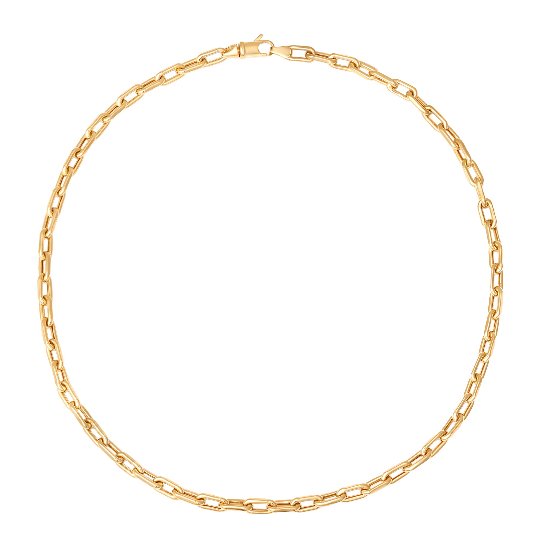 SW Gold Small Rectangle Necklace