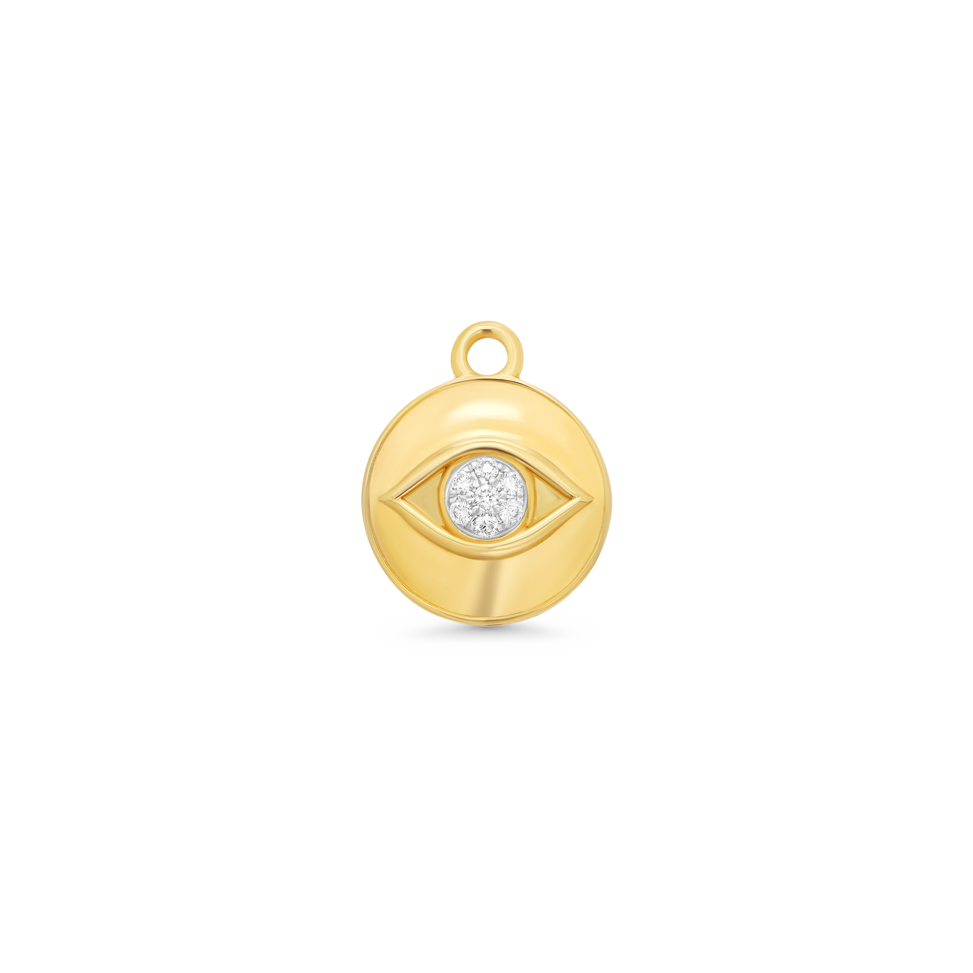 SW Gold & Diamond Evil Eye Charm