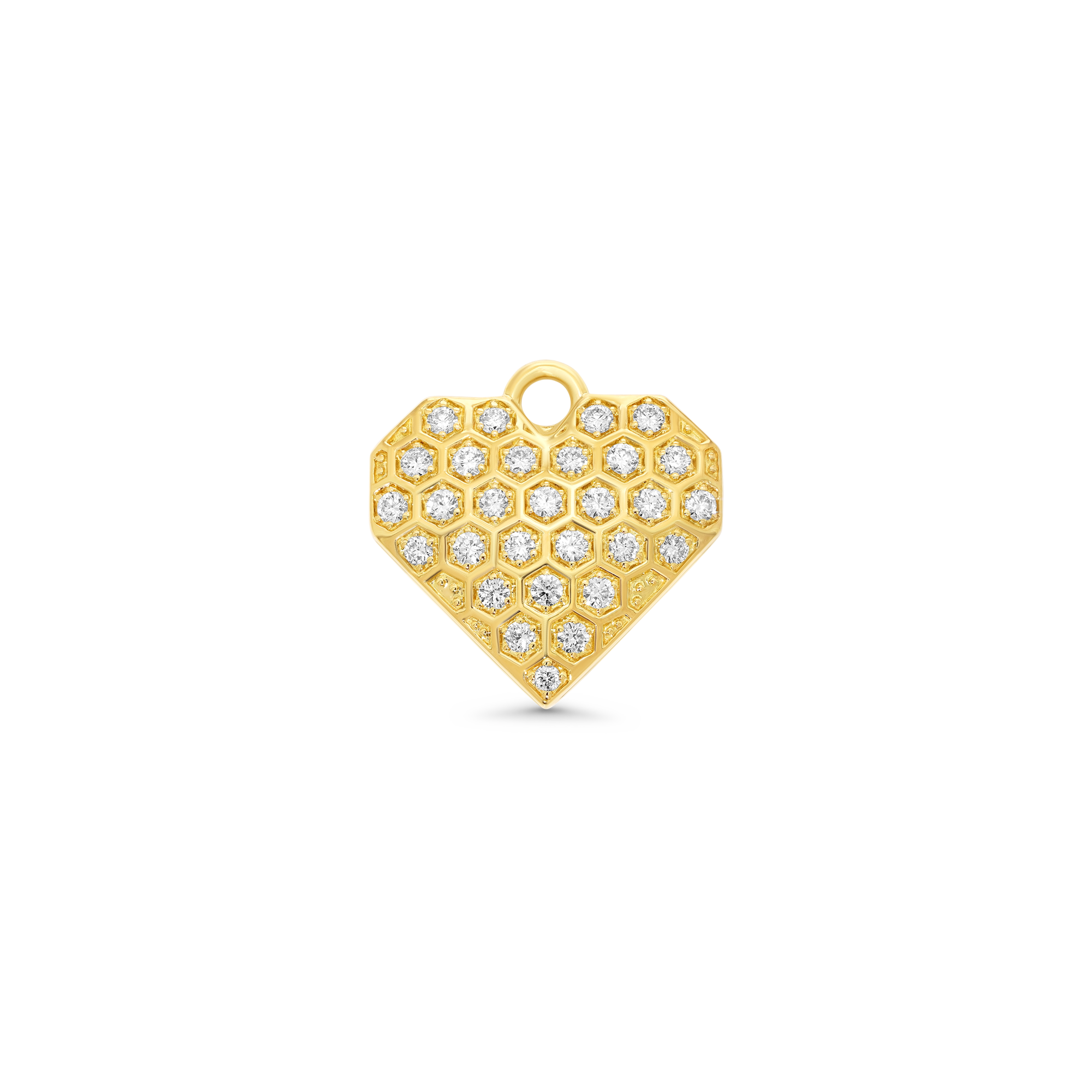 SW Gold & Diamond Heart Charm