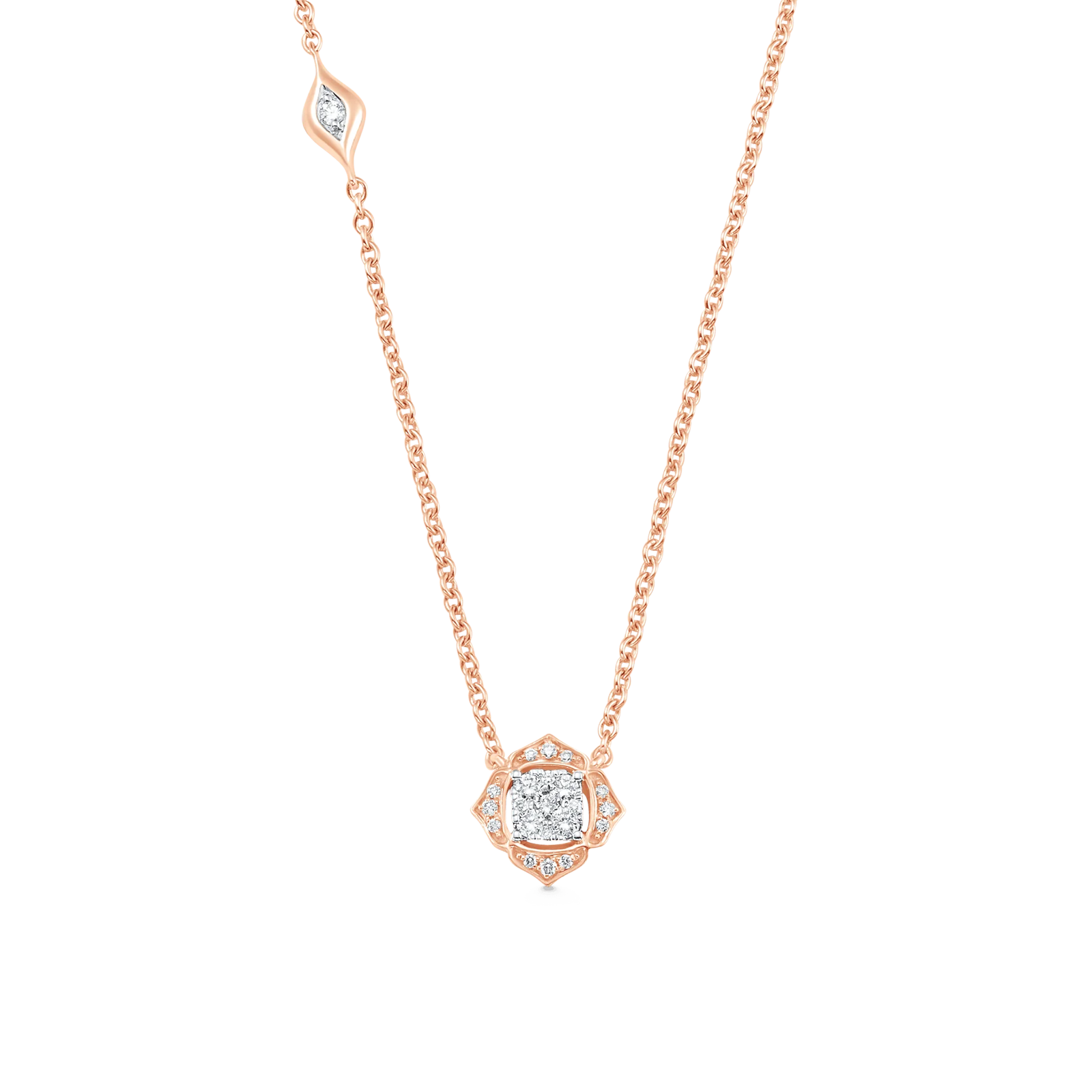 Leela Petite Diamond Cluster Necklace