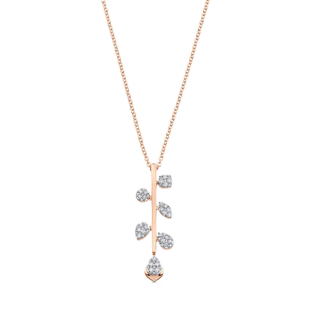 Lierre Gold and Diamond Reverie Cluster Necklace