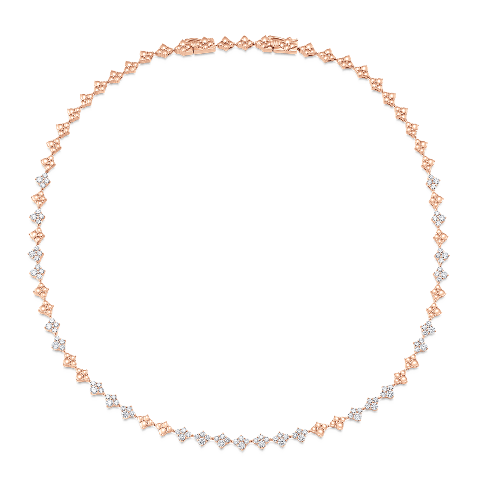 Dujour Four-Cluster Partial Diamond and Gold Choker