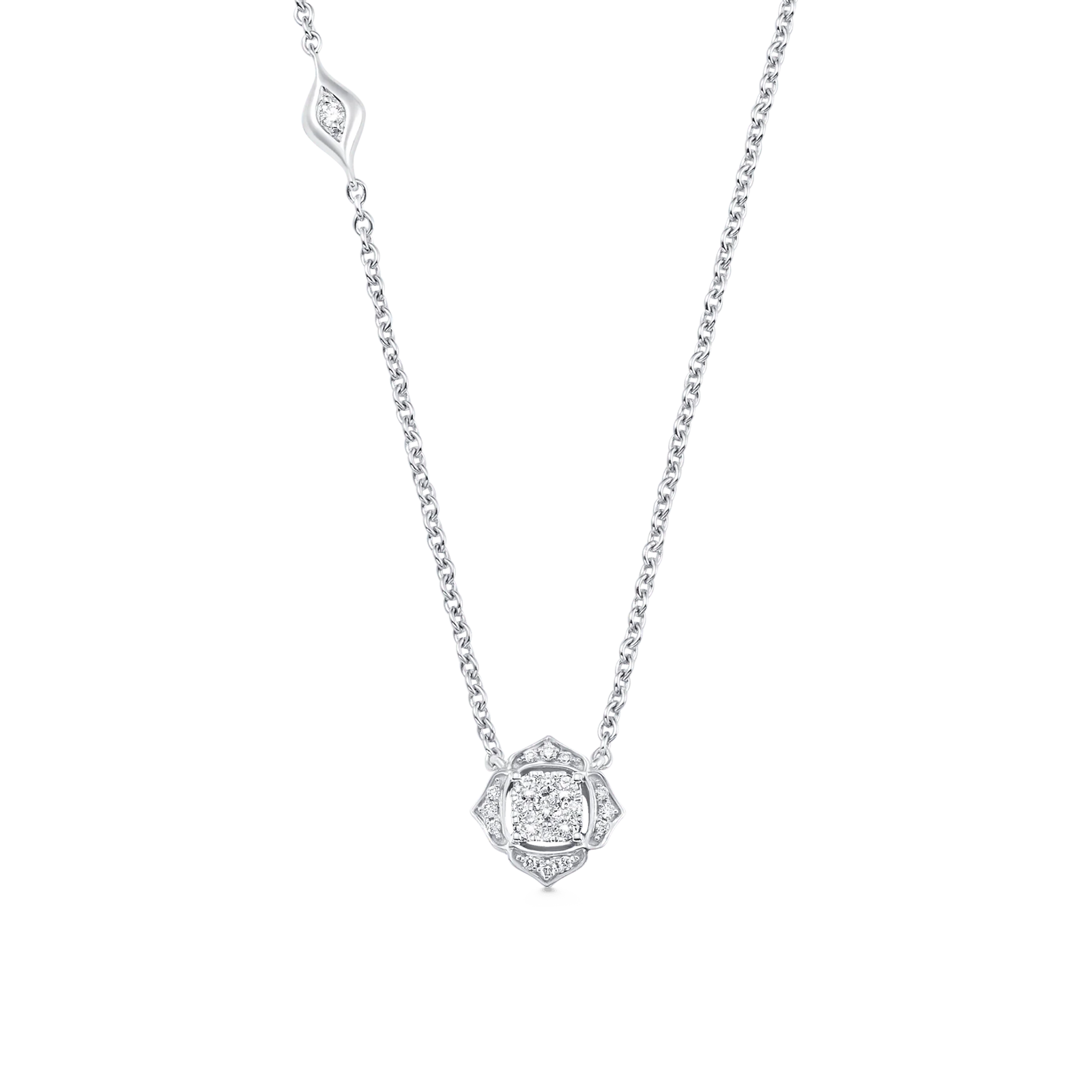 Leela Petite Diamond Cluster Necklace