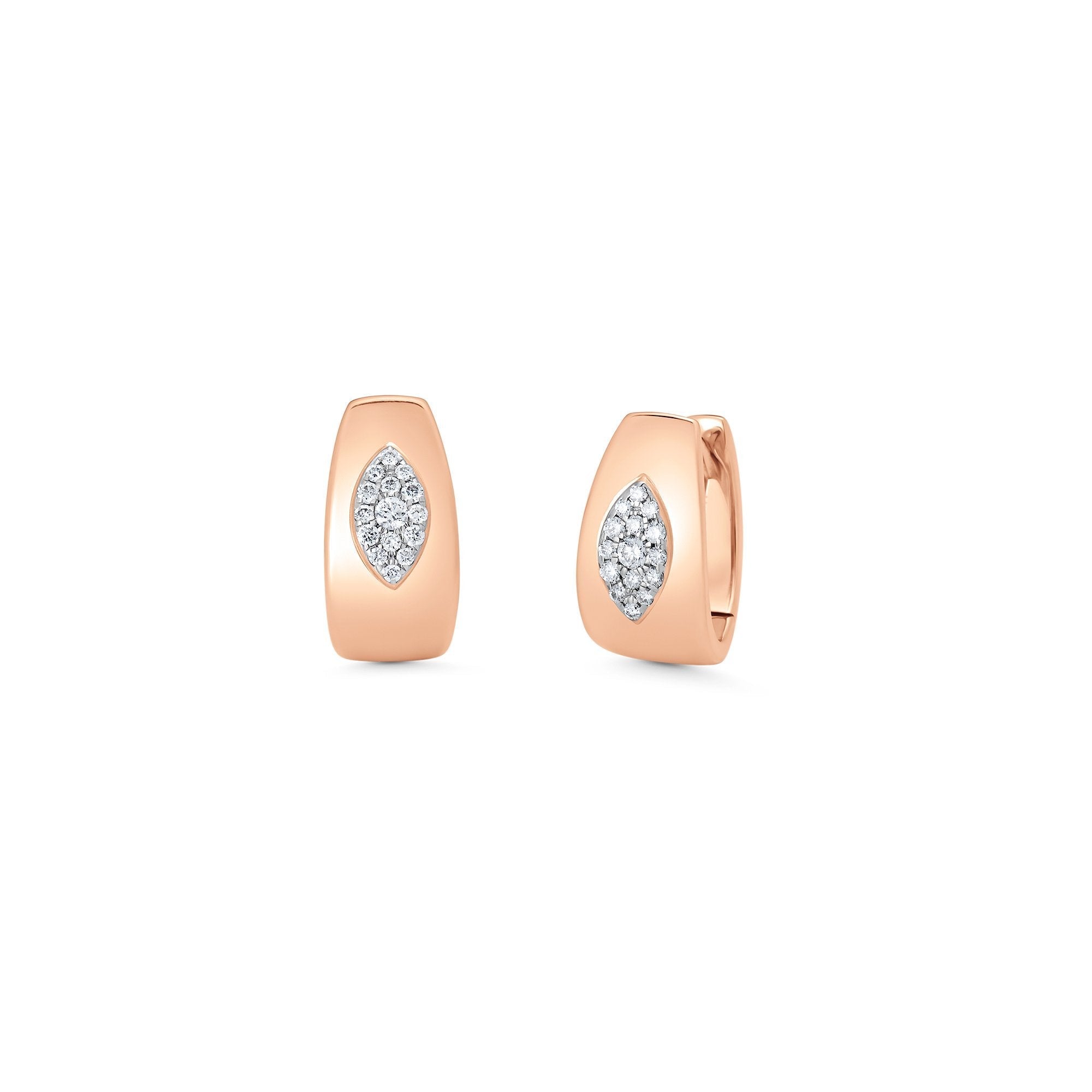 Aurora Illusion Marquise Huggie Earring