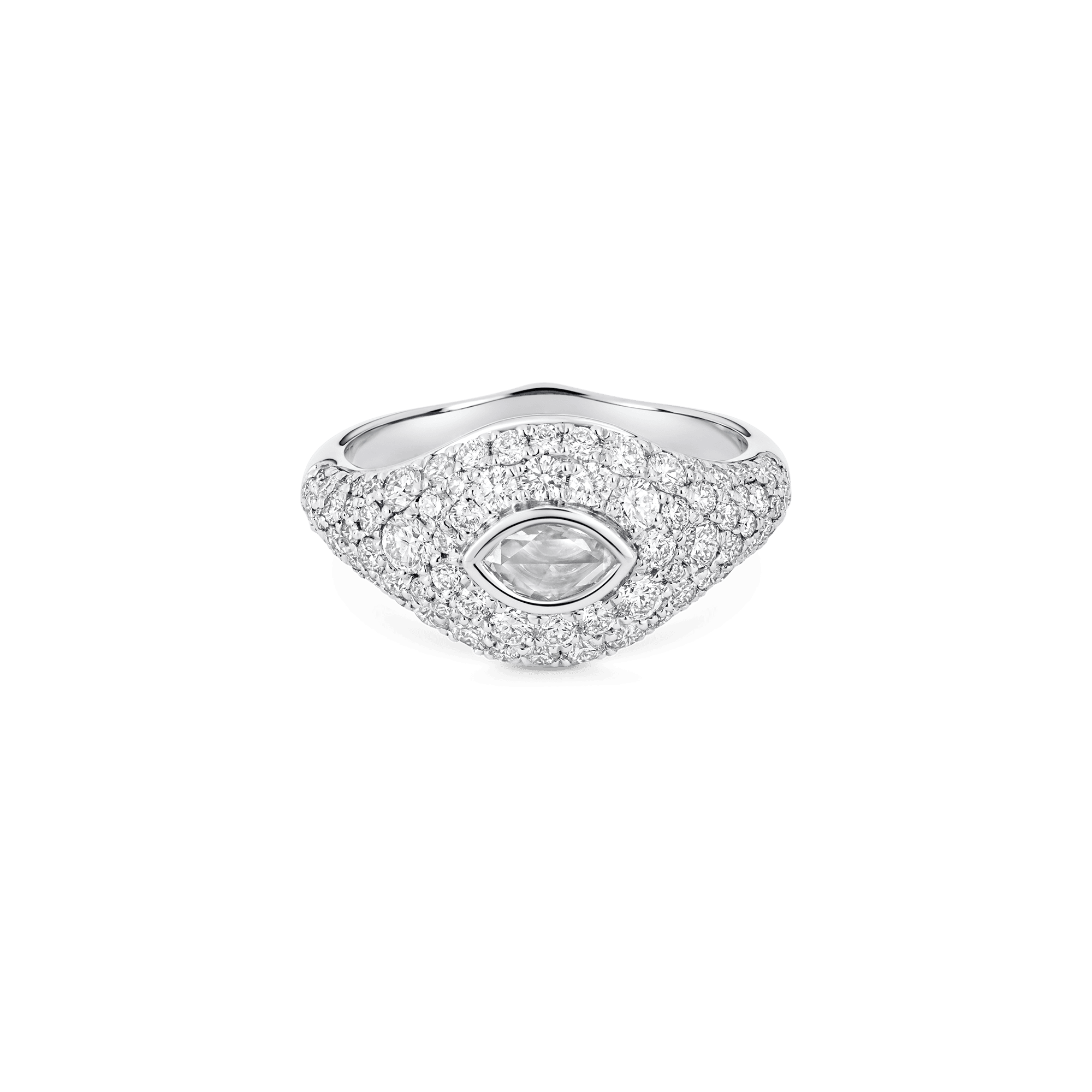 Donna Rose Cut Signet Ring