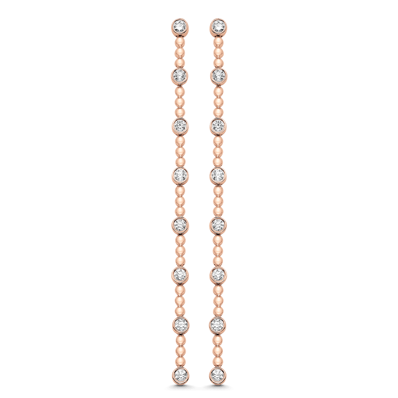 Isadora Bezel-set Diamond Drop Earrings