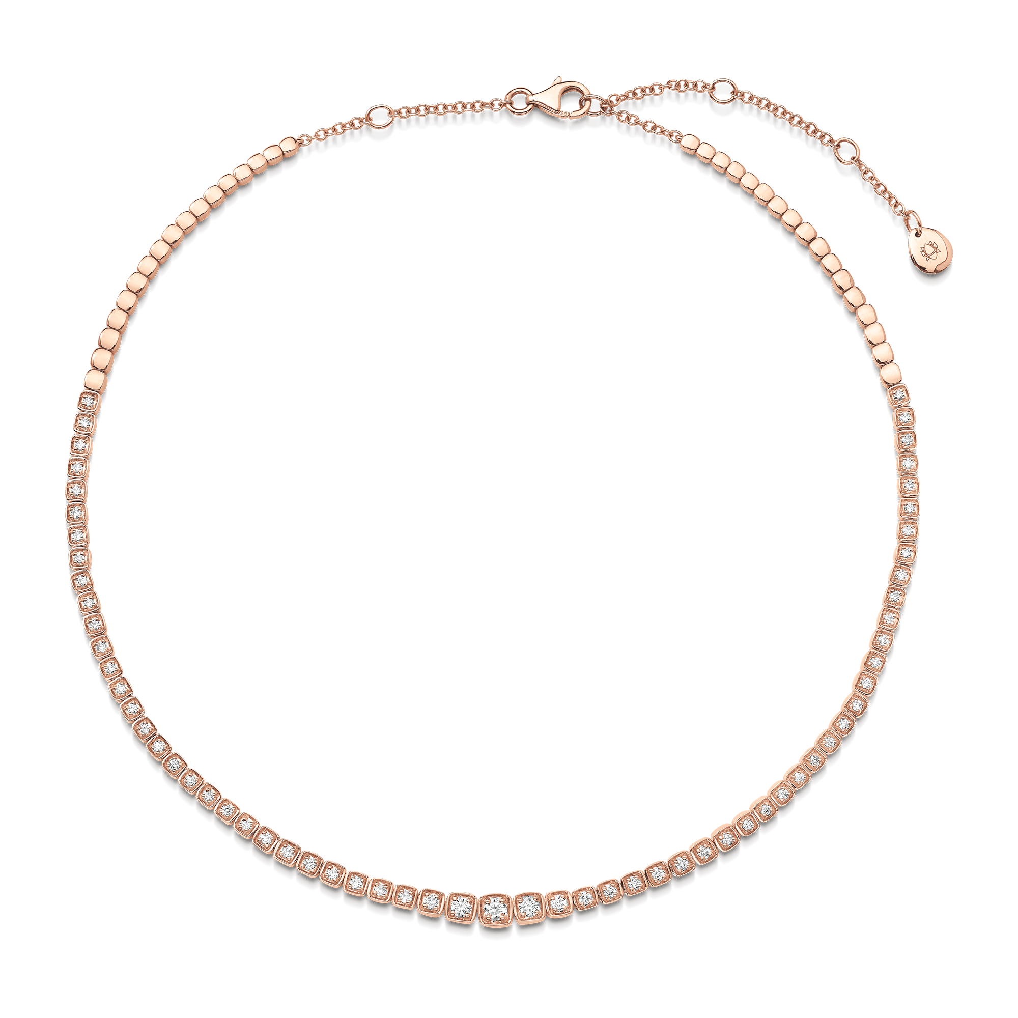 Isadora Petite Cushion Diamond Choker