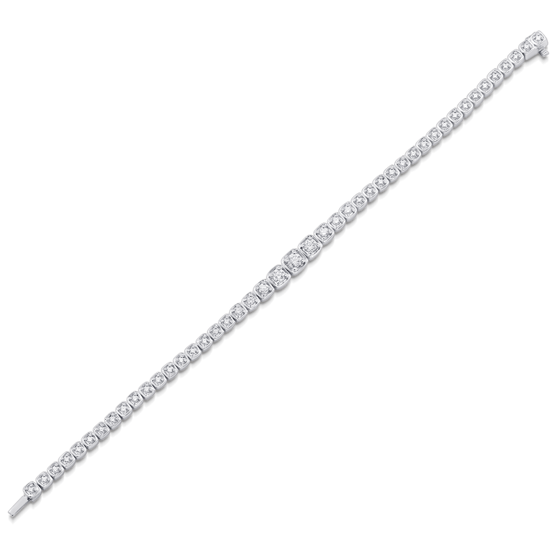 Isadora Bezel Set Diamond Bracelet