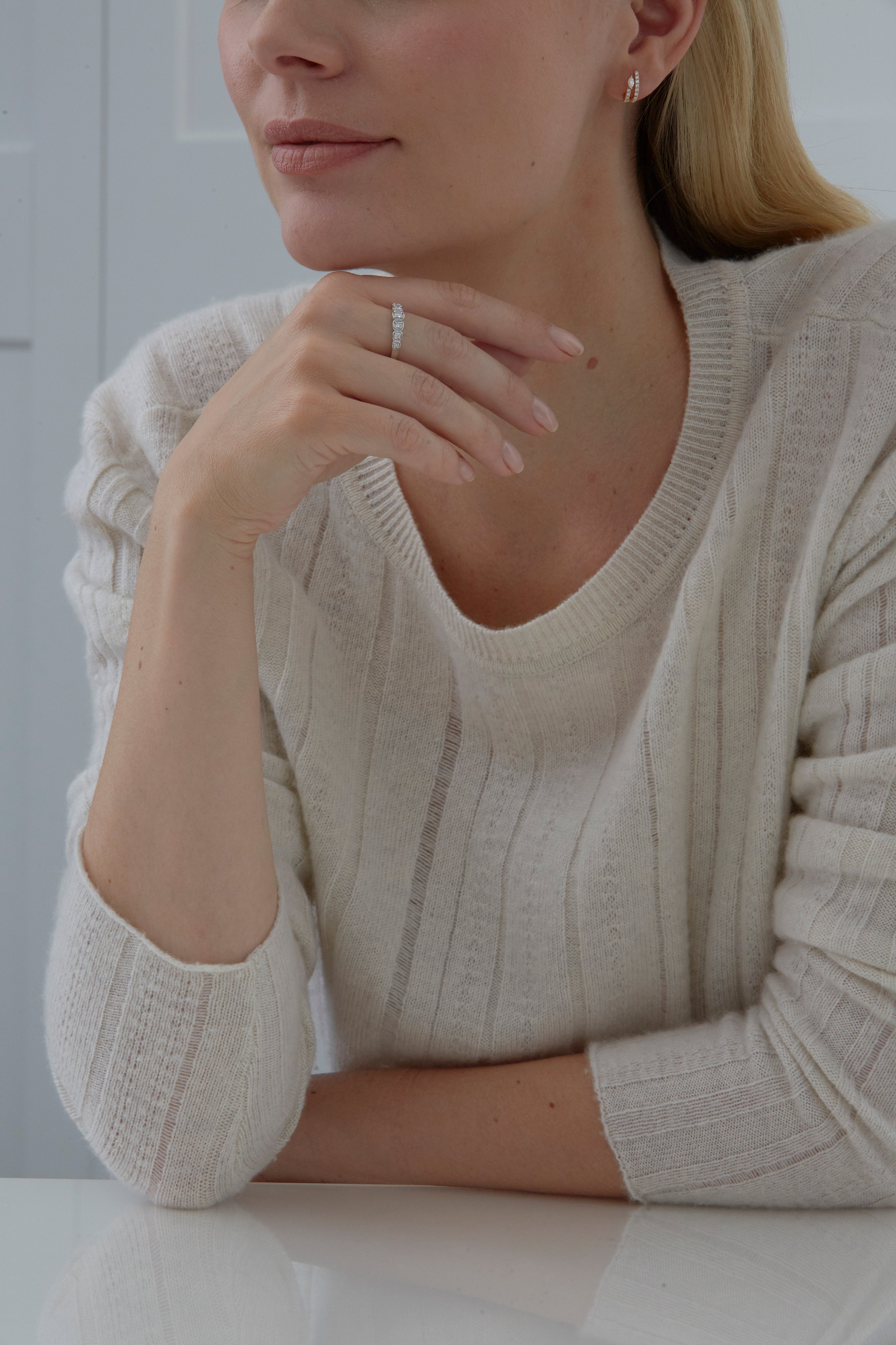 Isadora Cushion Partial Ring