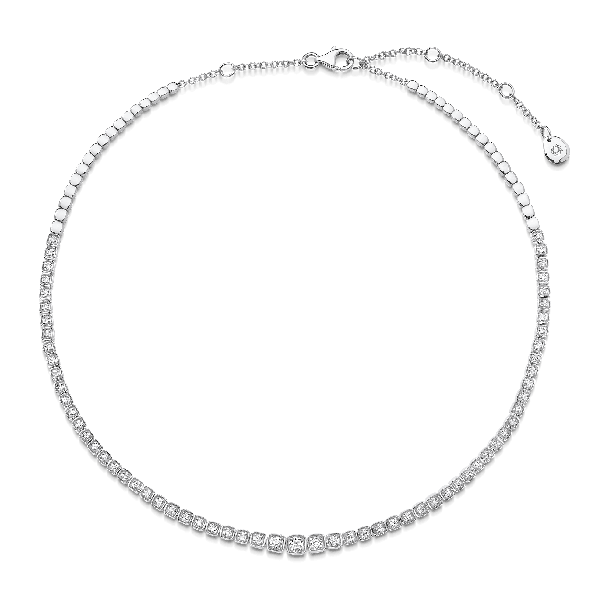 Isadora Petite Cushion Diamond Choker
