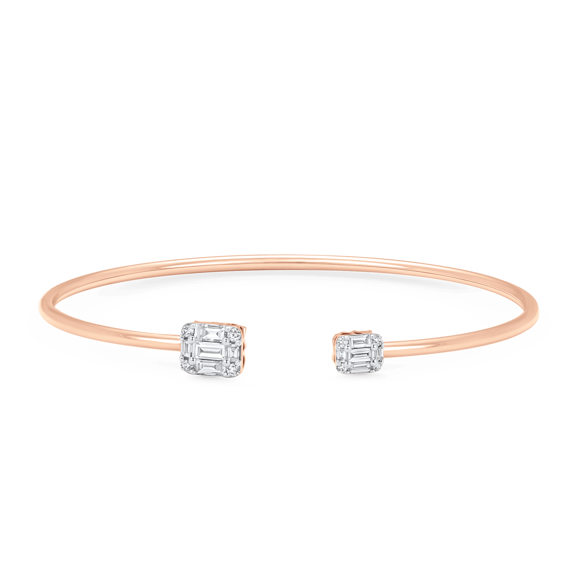 Illusion Emerald Bangle Cuff Bracelet