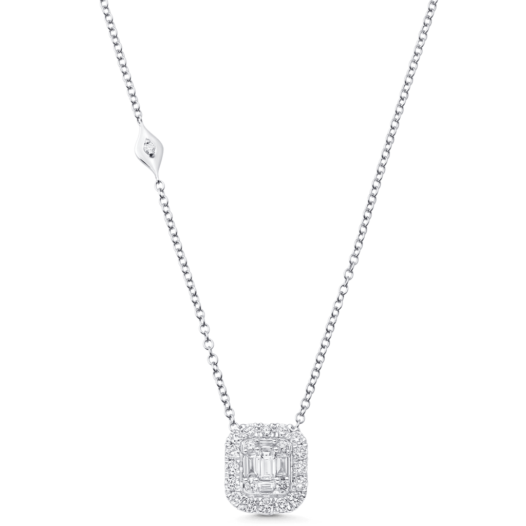 Halo Diamond Necklace