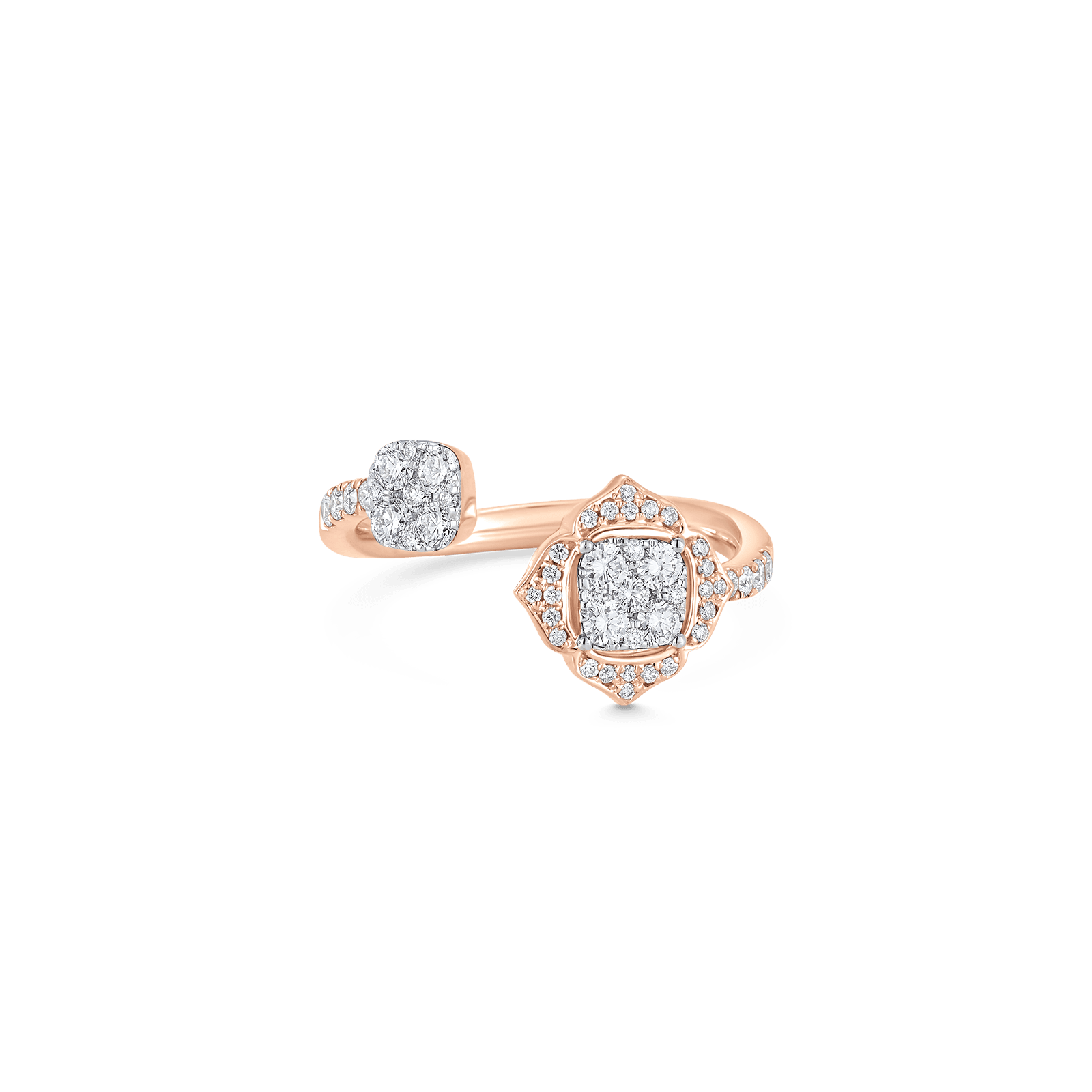 Leela Cushion Bypass Diamond Ring