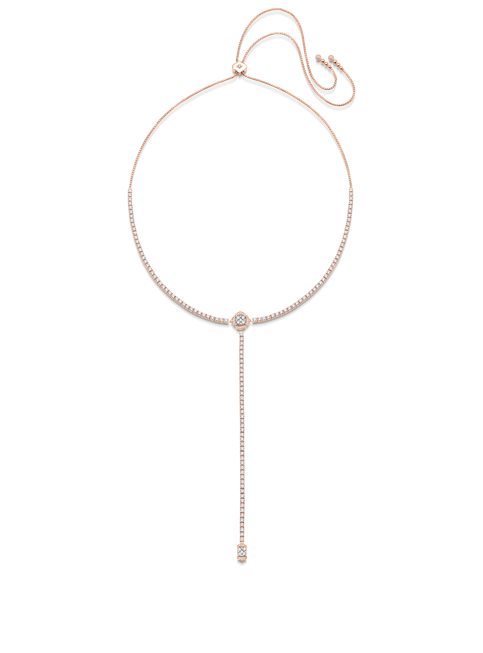 Leela Lariat Diamond Bolo Necklace
