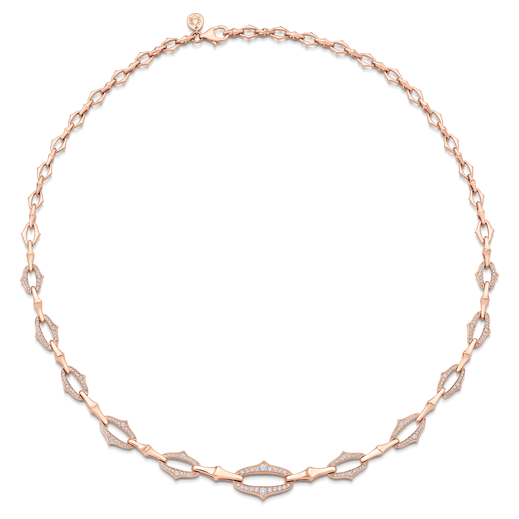 Lucia Gold Link Diamond Necklace