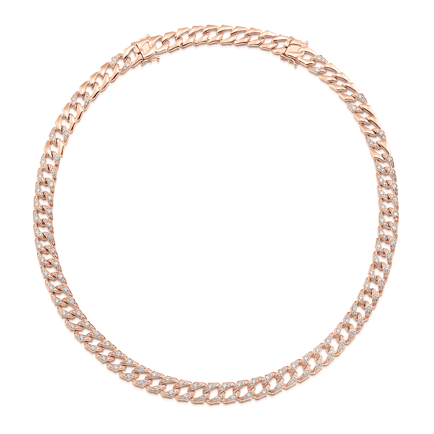 Lucia Pave Diamond Link Necklace