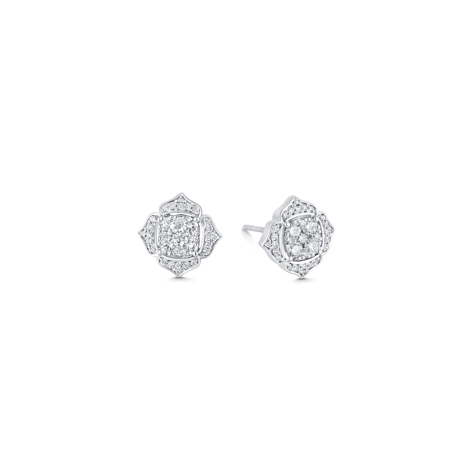 Leela Large Diamond Stud Earrings