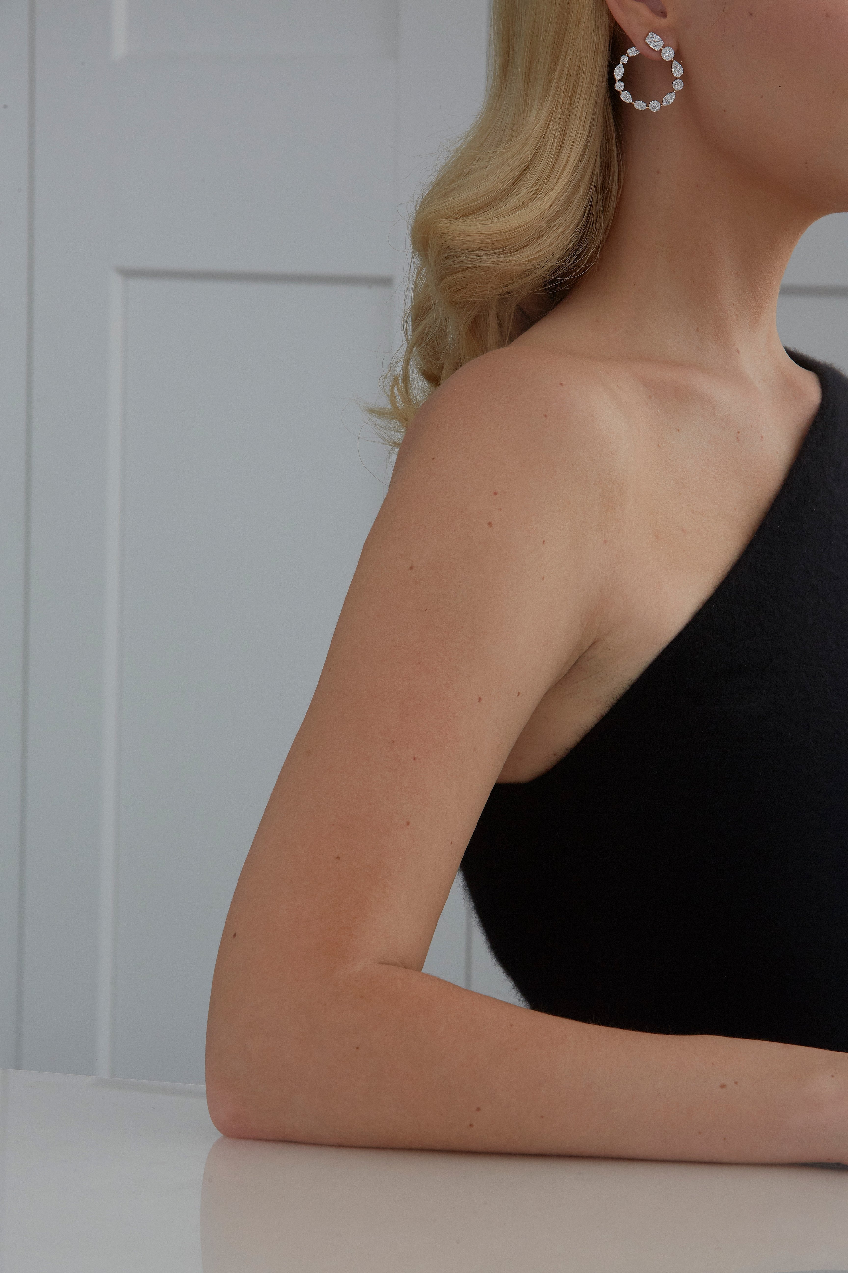 Reverie Diamond Cluster Hoops