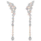 Reverie Couture Cluster Diamond Drop Earrings