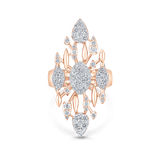 Reverie Couture Pear and Marquisee Vertical Ring