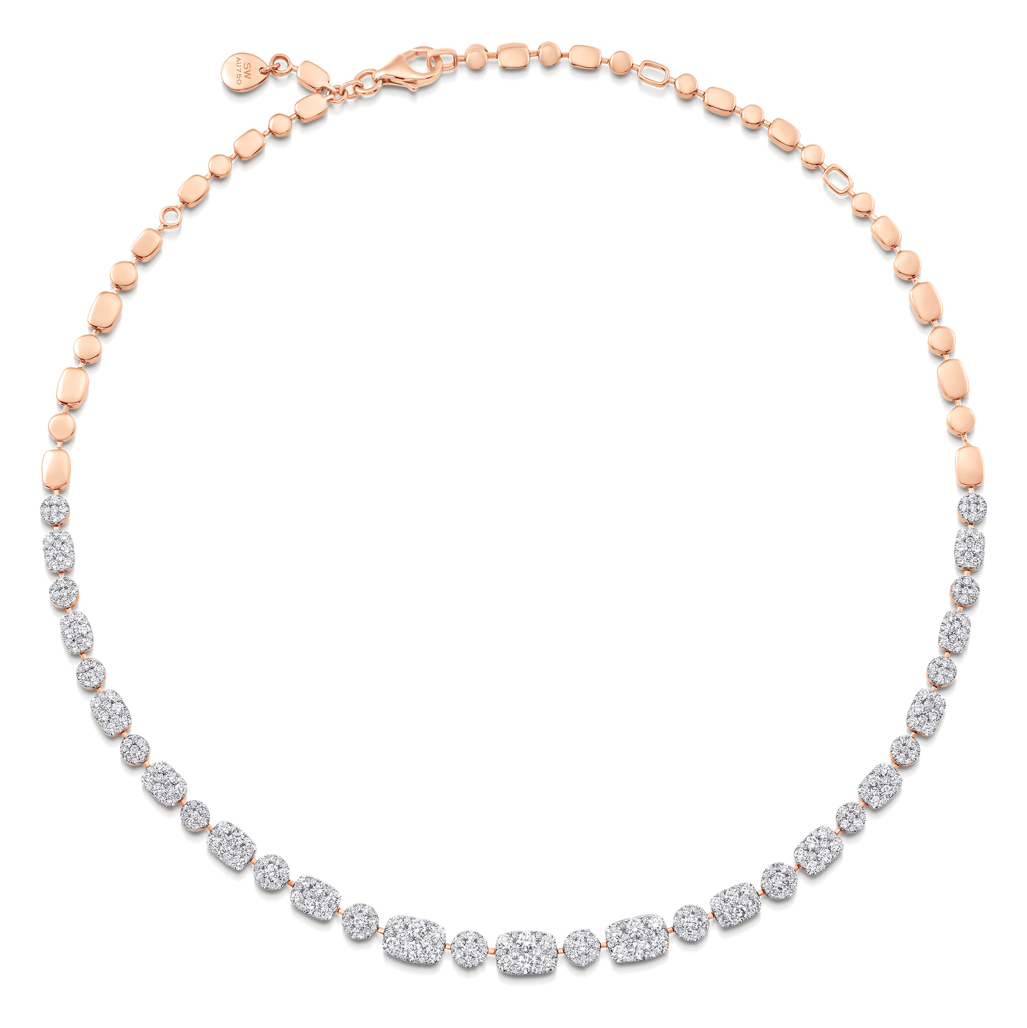 Reverie Cushion & Round Diamond Choker