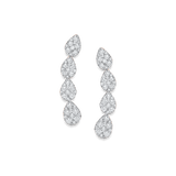 Reverie Diamond Cluster Crawler Earrings