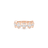 Taj Baguette Vertical Partial Diamond Ring