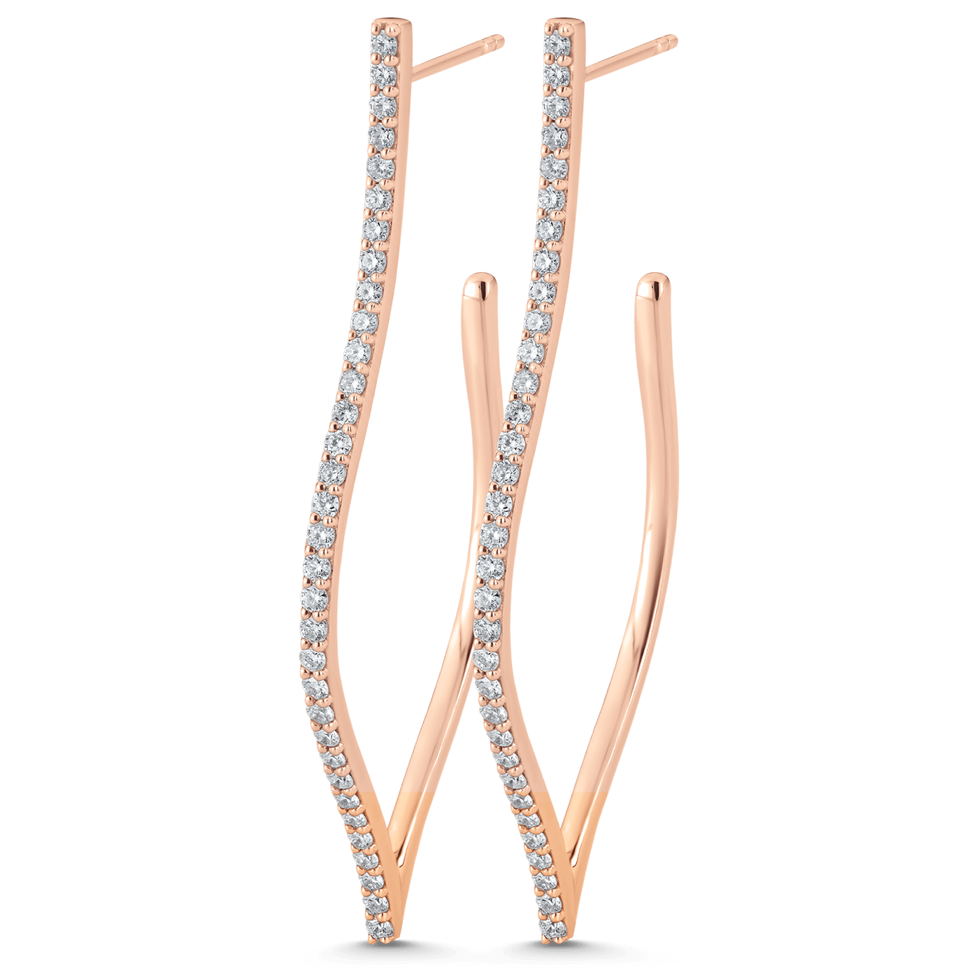 Veena Large Diamond Hoops Earrings