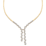 Adira Diamond Cluster Drop Necklace - Sara Weinstock Fine Jewelry
