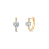 Adira Illusion Emerald Huggie Earring - Sara Weinstock Fine Jewelry
