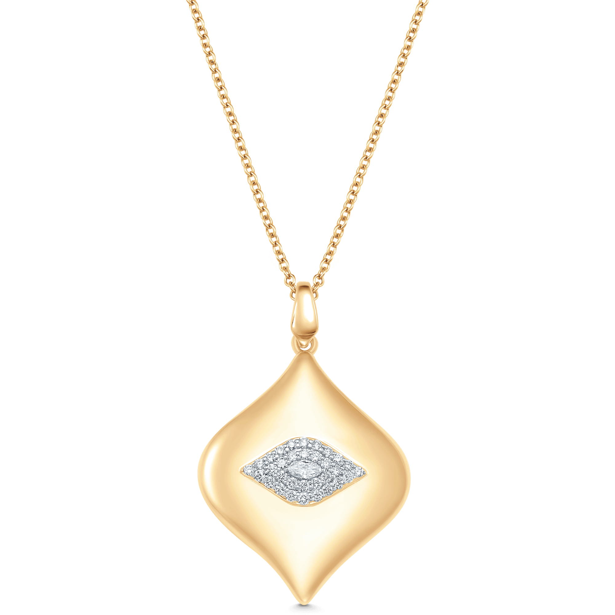 Aurora Illusion Marquise Pendant Illusion Necklace - Sara Weinstock Fine Jewelry